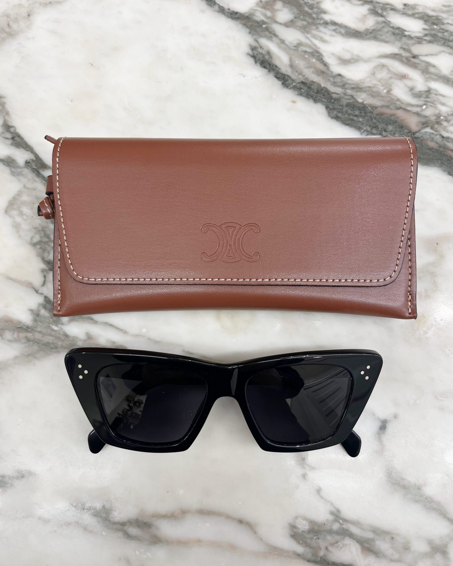 Celine CL401871 cat eye sunglasses in black