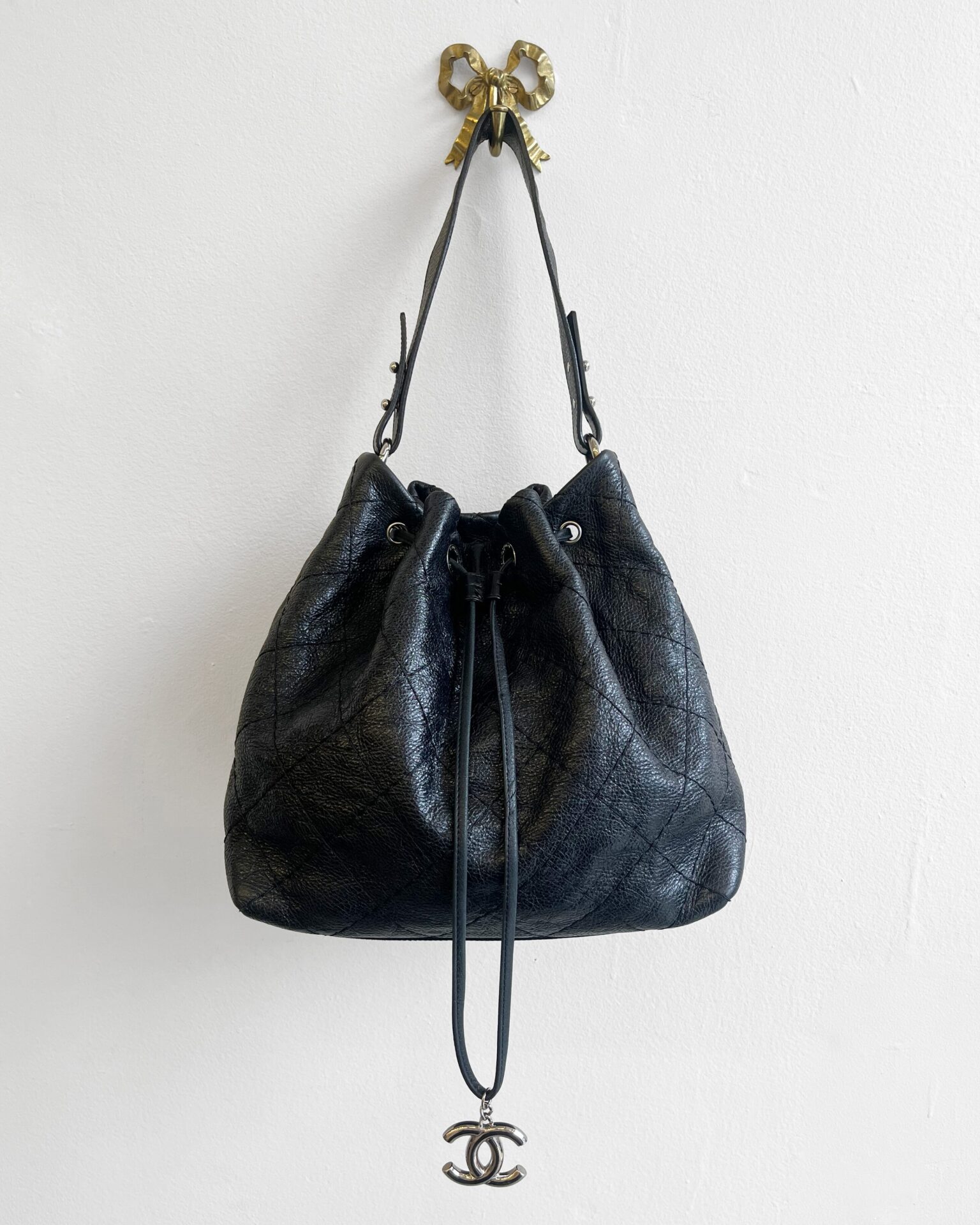 Chanel 2011 On The Road quilted bucket bag