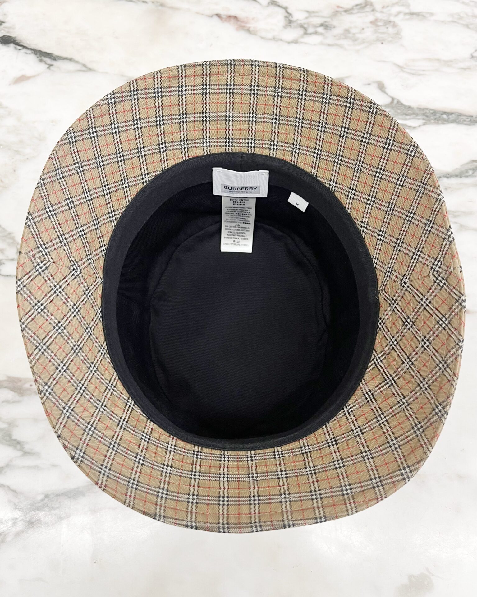 Burberry micro Nova Check bucket hat
