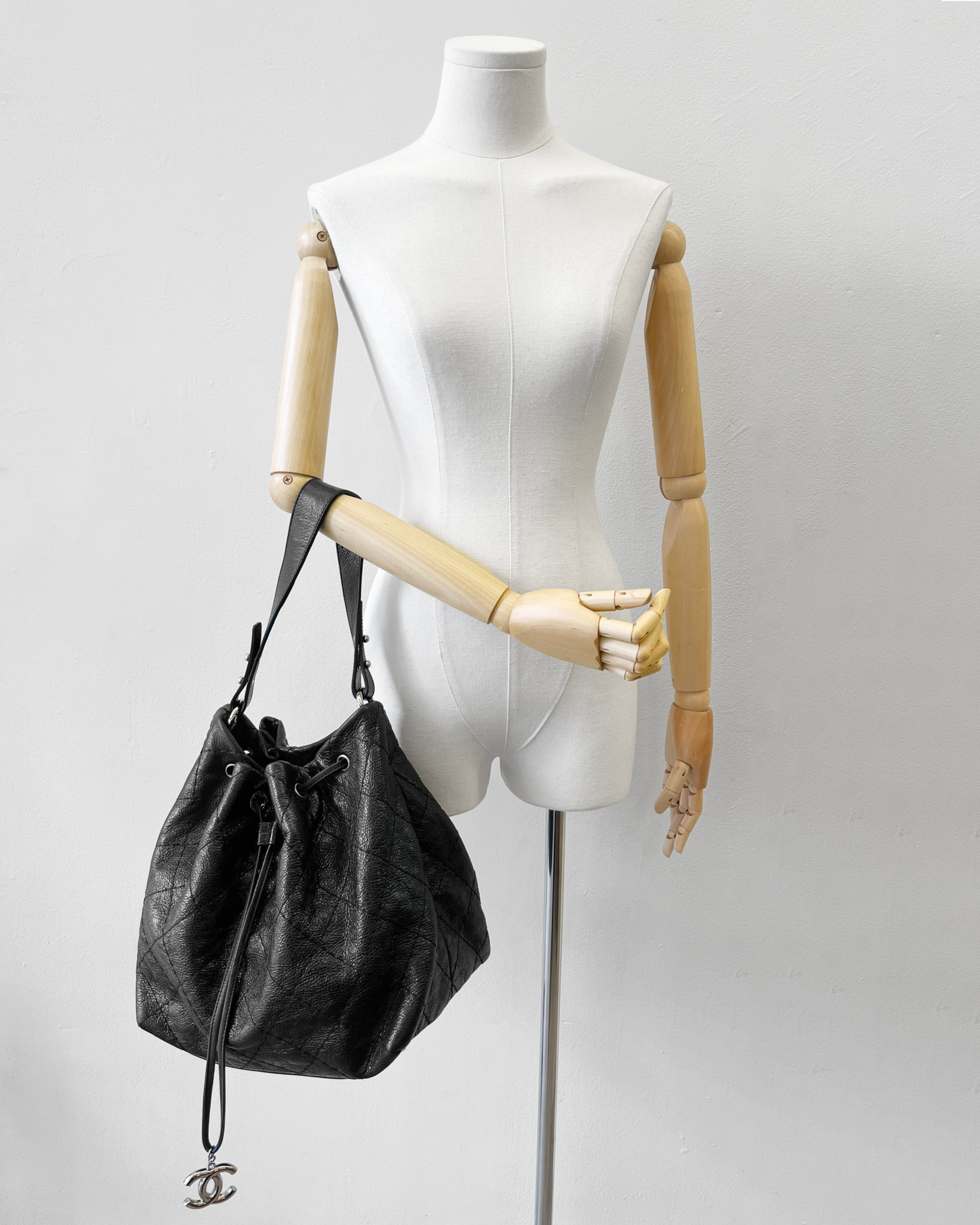 Chanel 2011 On The Road quilted bucket bag