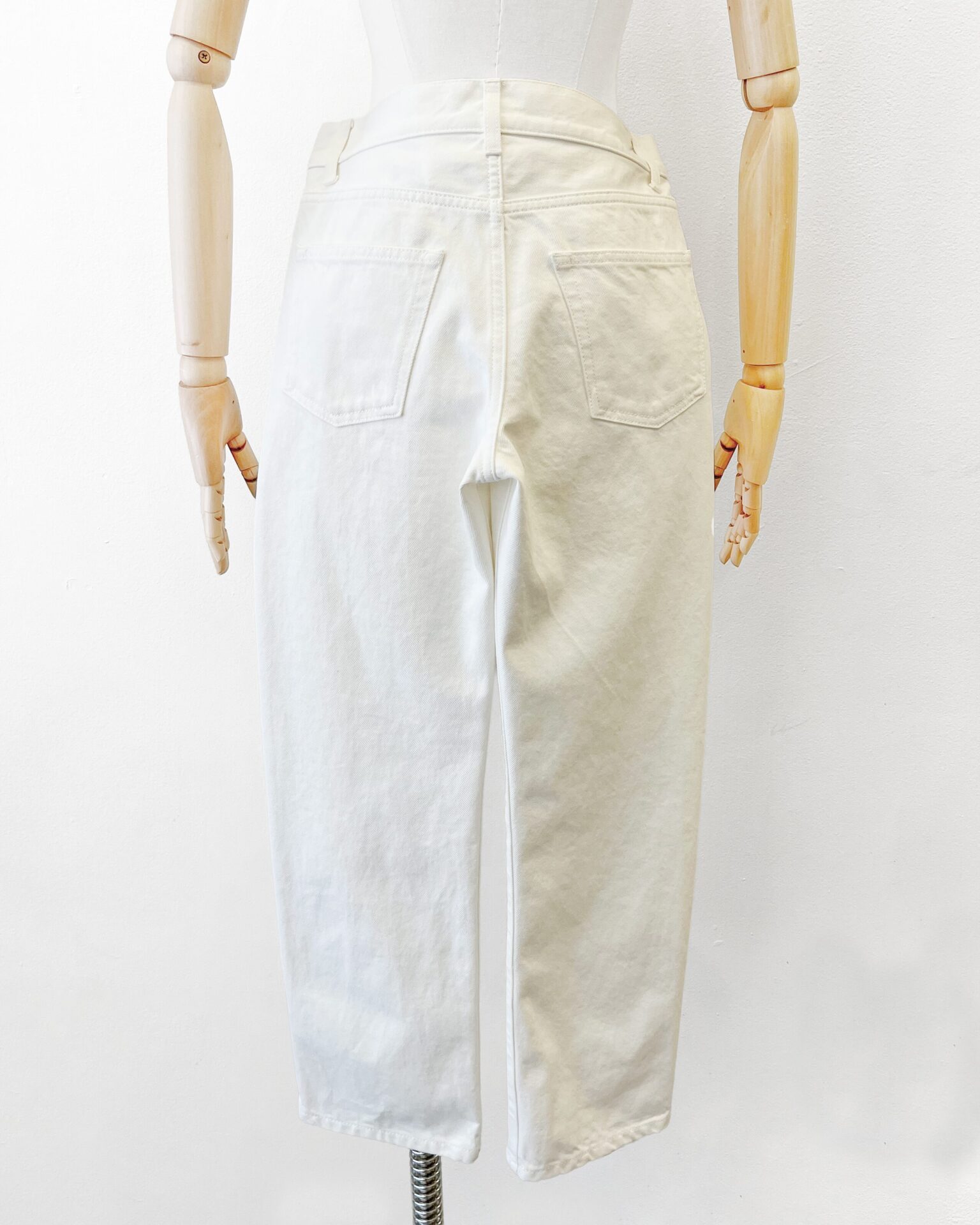The Row Lesley jeans in off white