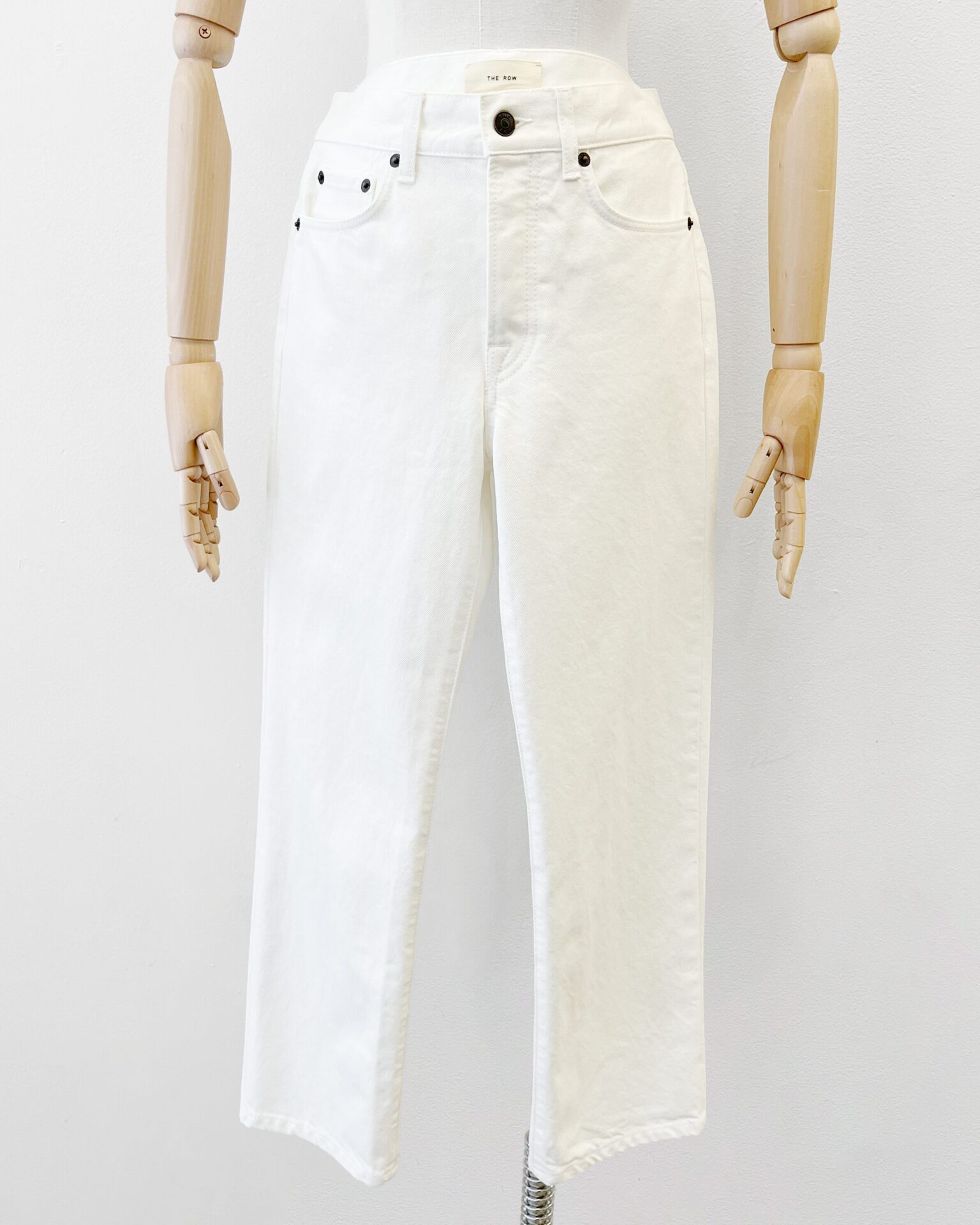 The Row Lesley jeans in off white