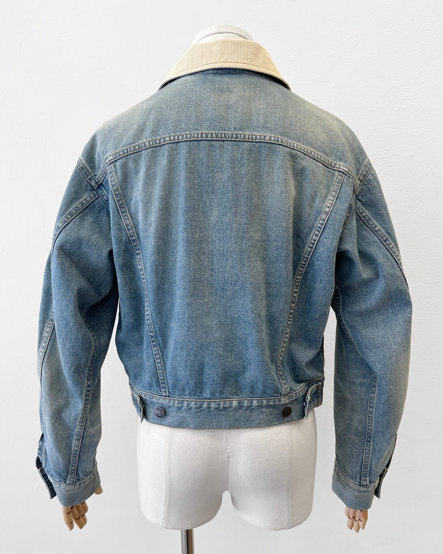 The Row Joras flannel lined denim jacket