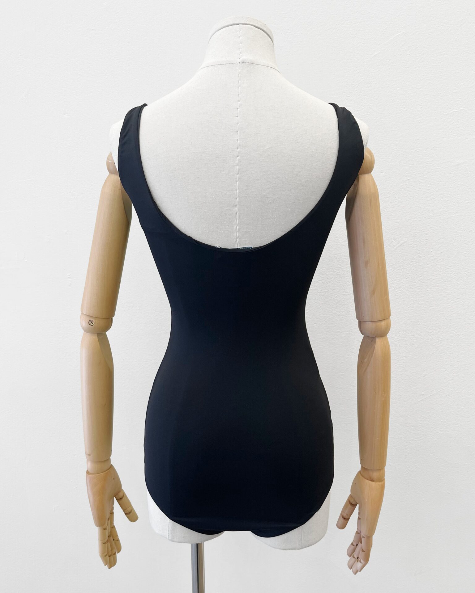 Prada black stretch jersey bodysuit