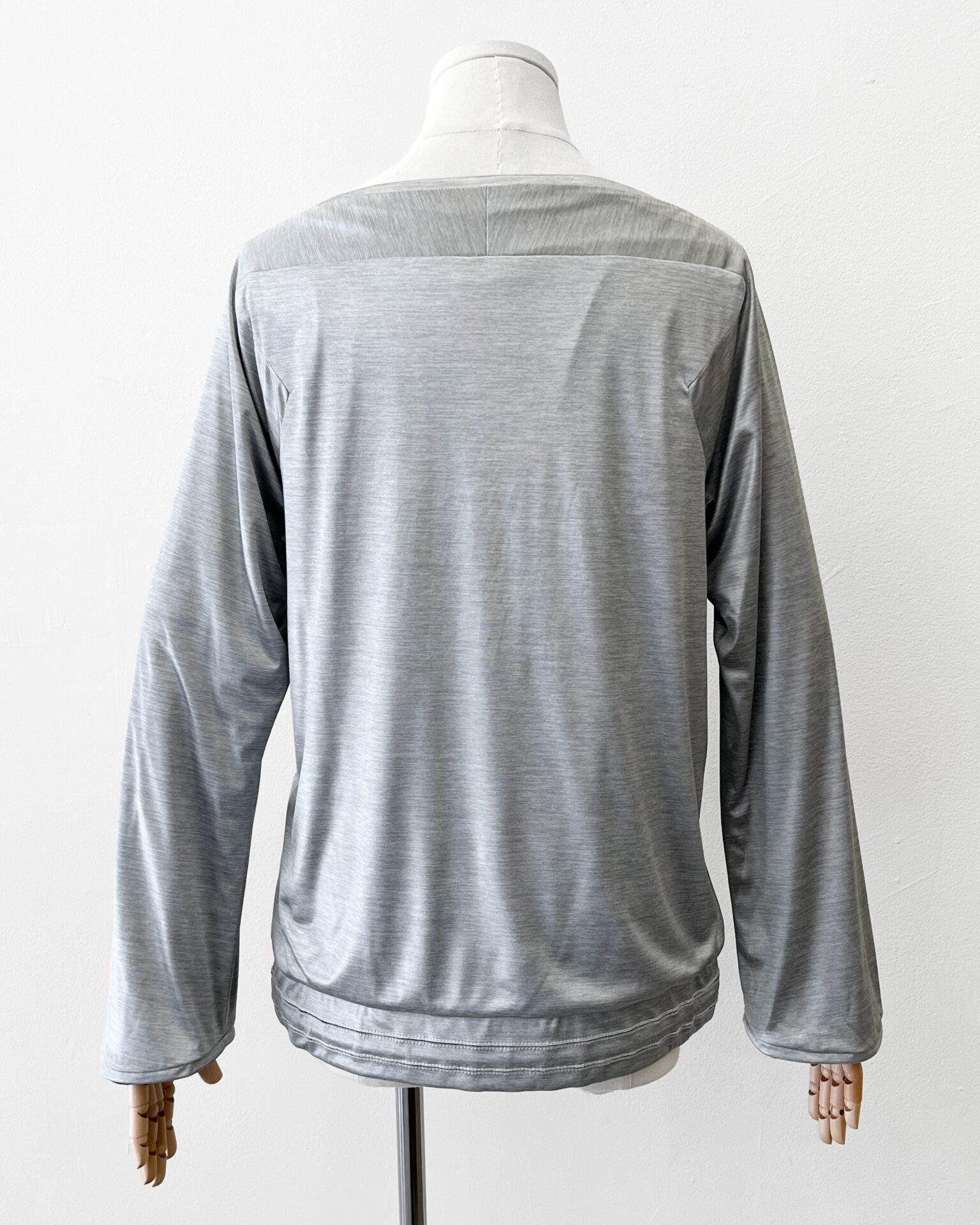 Chanel 2012 silver logo top with drawstring waist
