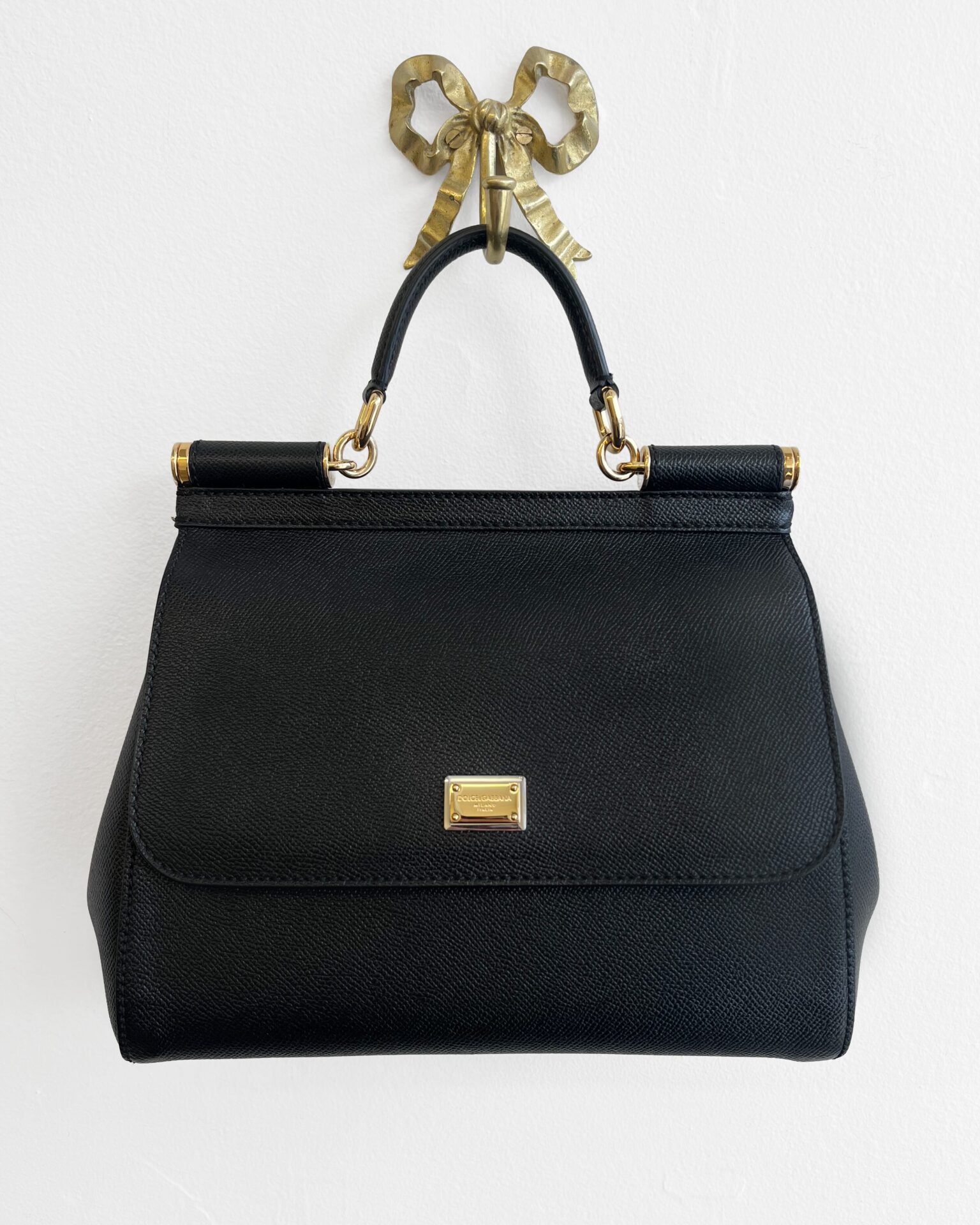 Dolce & Gabbana medium Sicily black leather purse