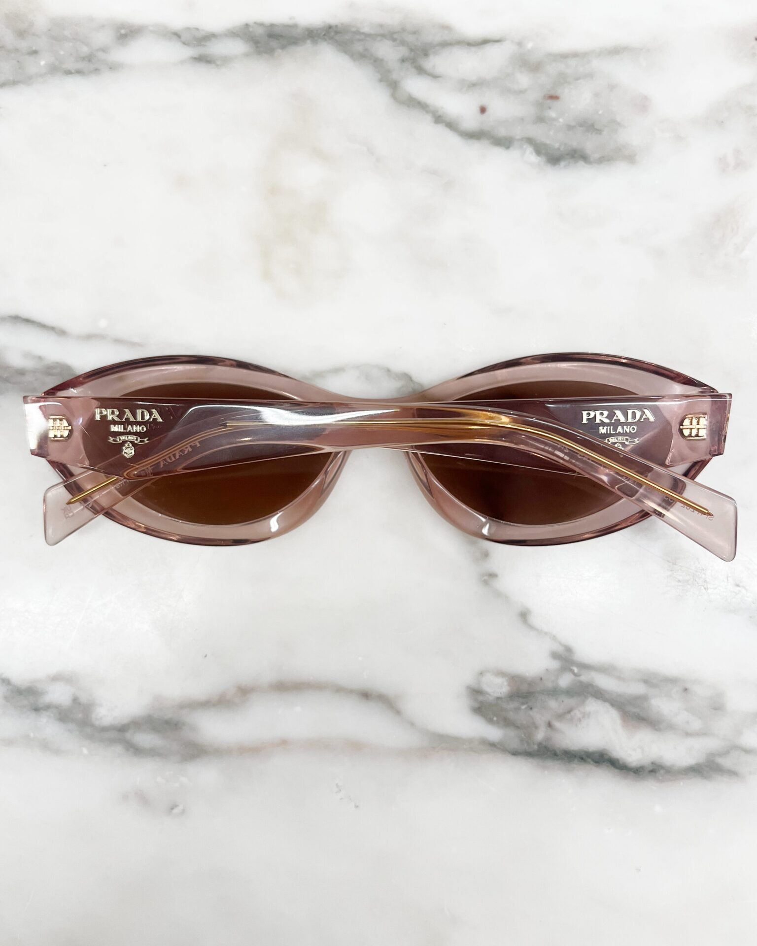 Prada SPR 26Z sunglasses in pink acetate