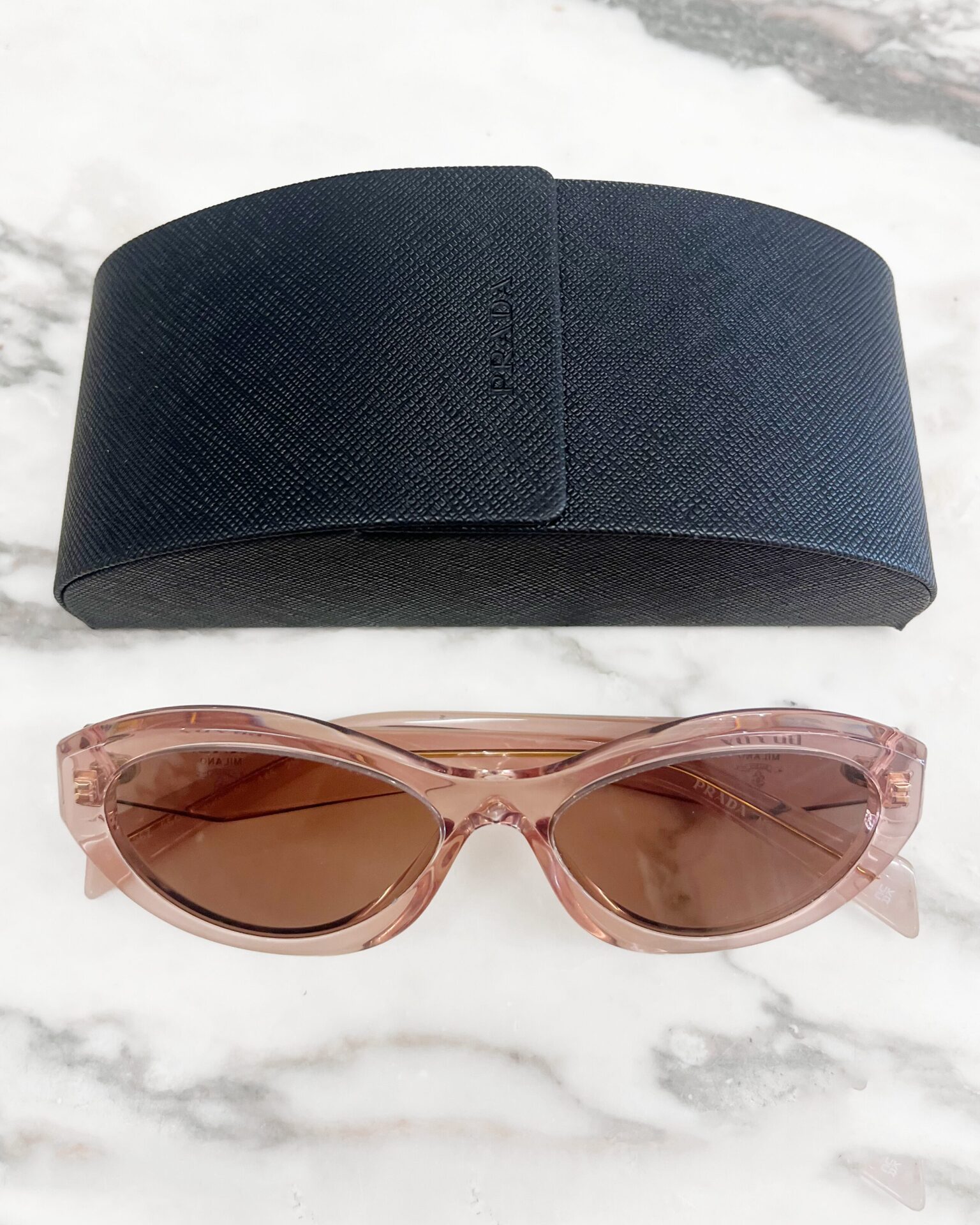 Prada SPR 26Z sunglasses in pink acetate