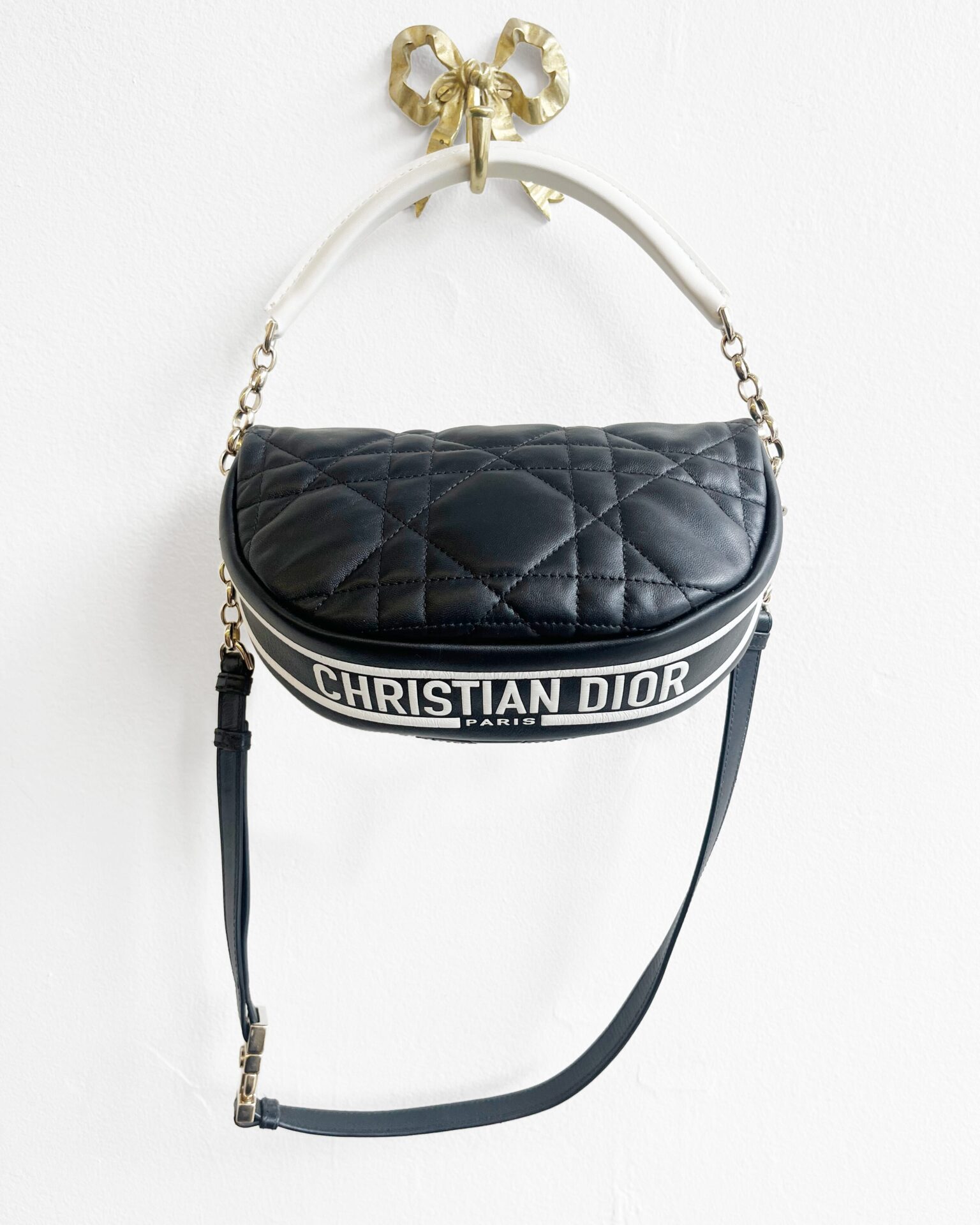 Dior Vibe Small Hobo bag in black lambskin