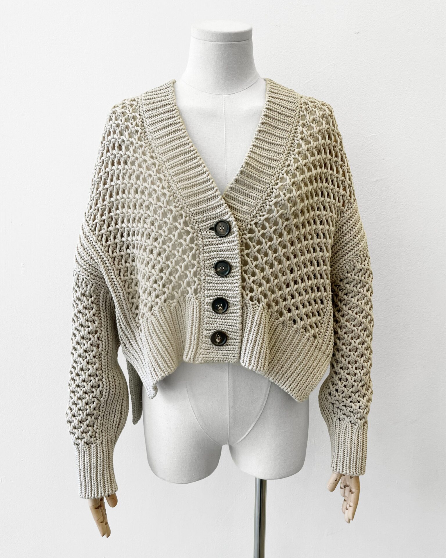Brunello Cucinelli Ajour cotton knit cardigan