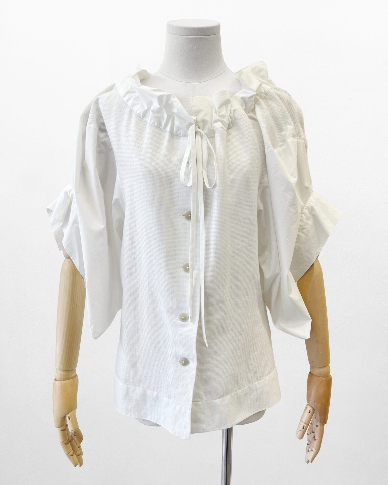 Vivienne Westwood white cotton big sleeve blouse