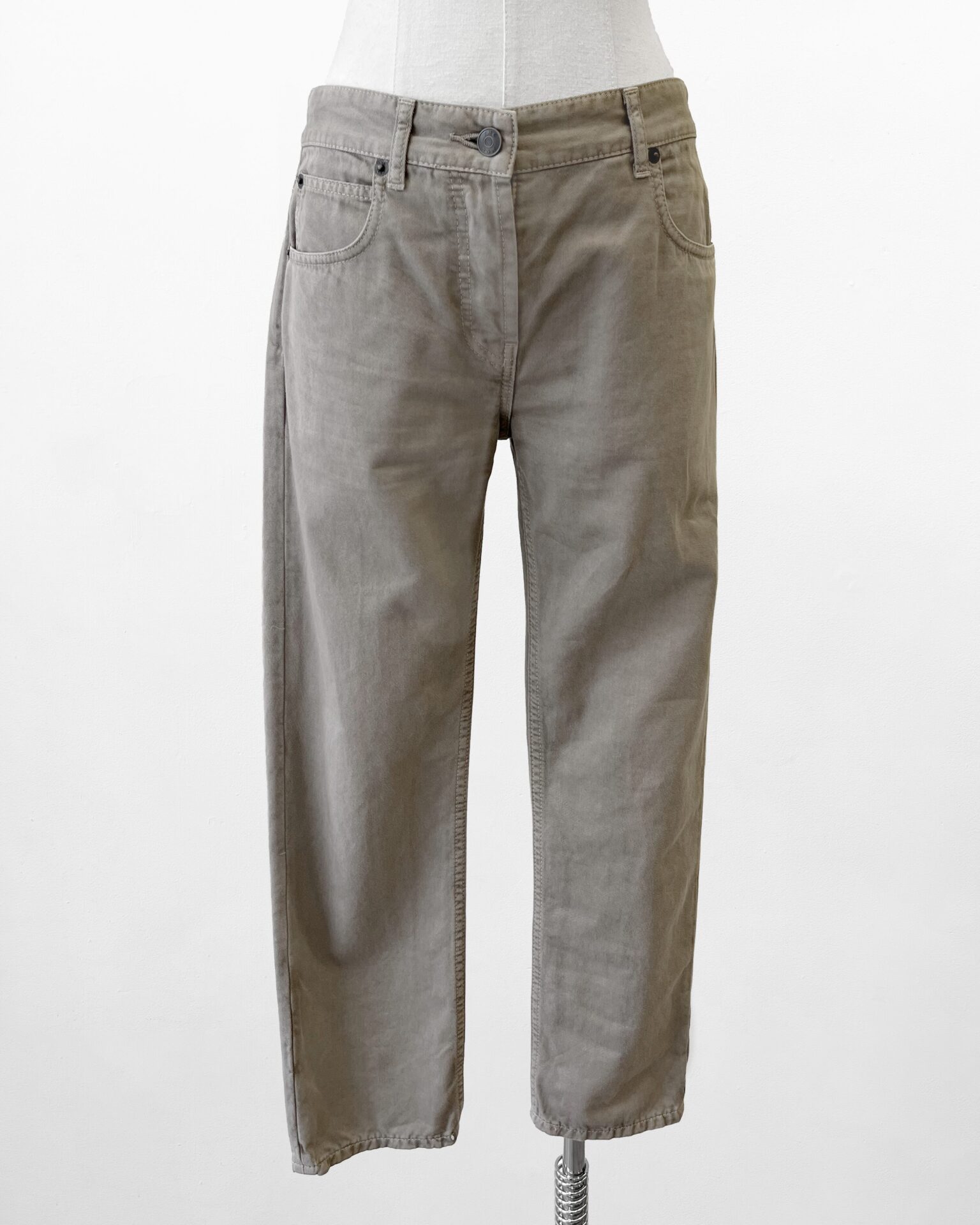 The Row Carlyl taupe jeans
